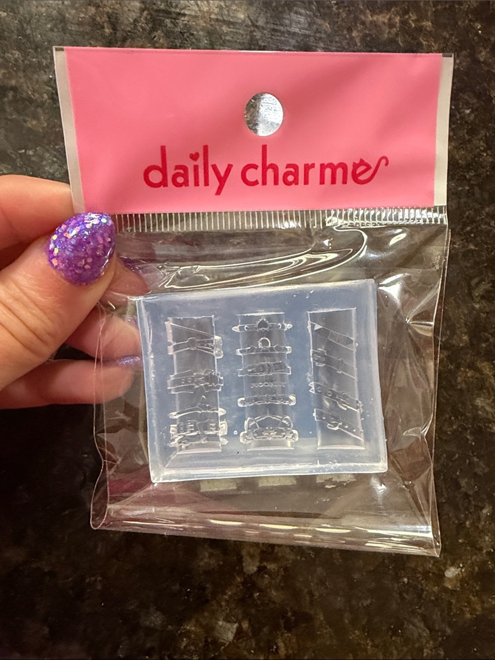 Daily Charme Silicone Mini Chokers Nail Charm Mold - Clear